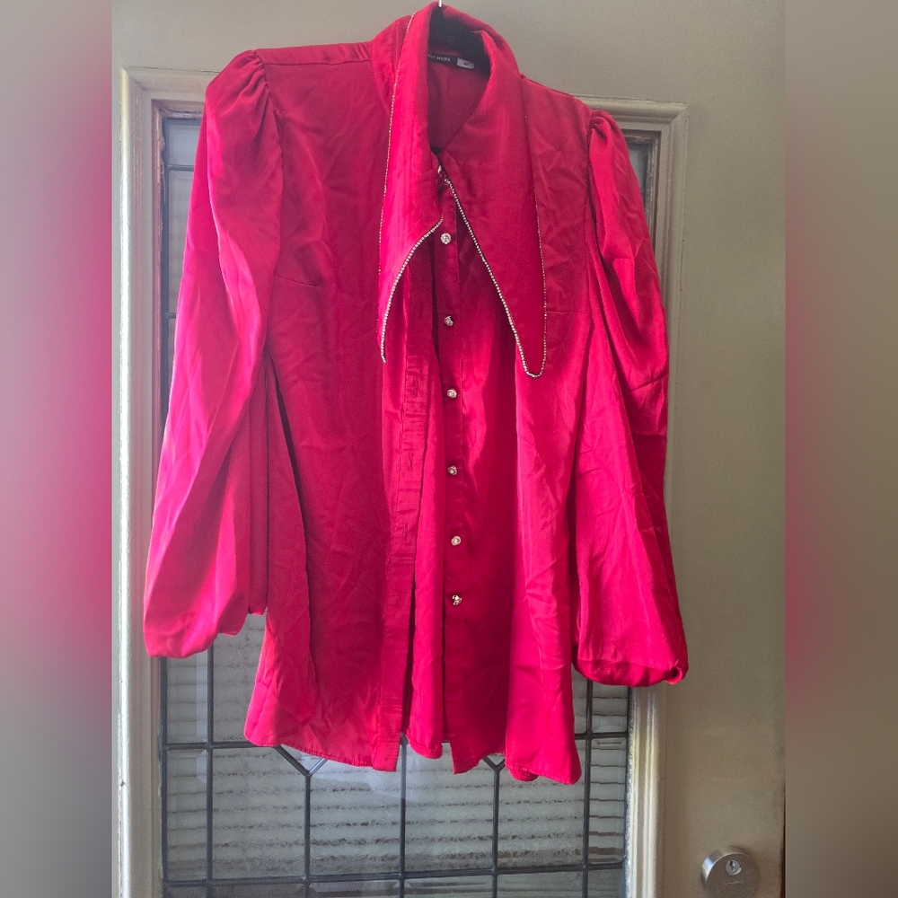Elegant Red Women's Top